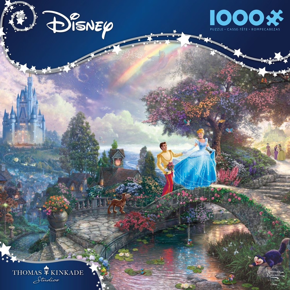 Disney Thomas Kinkade Cinderella 1000 Piece Jigsaw Puzzle Ceaco New Sealed